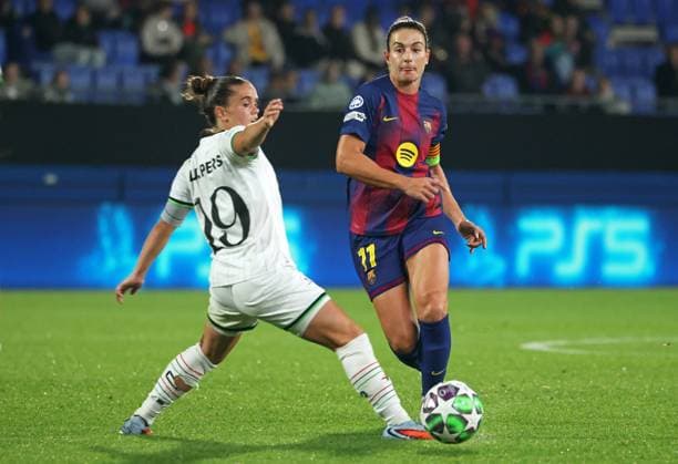 FC Barcelona, Barca Women v OH Leuven - UEFA Women Champions League Alexia Putellas and Jeslynn Kuijpers play during the match between FC Barcelona Women and OH Leuven, corresponding to matchday 3 of the league phase of the UEFA Women s Champions League, at the Johan Cruyff Stadium in Barcelona, Spain, on November 12, 2025. Barcelona Spain  Copyright: xUrbanandsportx originalFilename:urbanandsport-fcbarcel251112_npRPq.jpg
