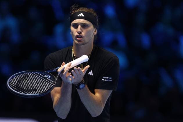 Alexander Zverev (Germany) looks dejected, day 4, Nitto ATP, Tennis Herren Finals 2025, INALPI Arena, November 12, 2025, Turin, Italy.