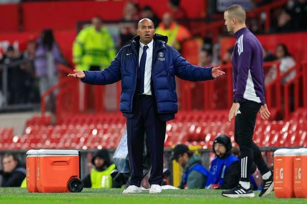 Manchester United, ManU Women v Paris Saint-Germain Feminine UEFA Women s Champions League 12 11 2025. Paulo Cesar the Paris St Germain Feminine manager during the UEFA Women s Champions League match between Manchester United Women and Paris Saint-Germain Feminine at Old Trafford, Manchester, England on 12 November 2025. Manchester Old Trafford Greater Manchester England Editorial use only , Copyright: xConorxMolloyx PSI-23211-0078
