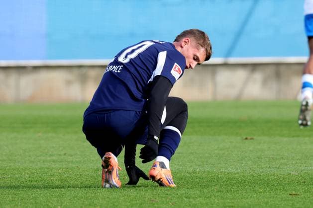 DEU, DFL, 2 FBL Hertha BSC, training match , 12 11 2025, Sportforum, Berlin, DEU, DFL, 2 FBL Hertha BSC, training match , in picture Michael Cuisance Hertha BSC Berlin 10 DFL regulations prohibit any use of Photographs as image sequences and or quasi video nordphotoxGmbHx xEngler nph00076