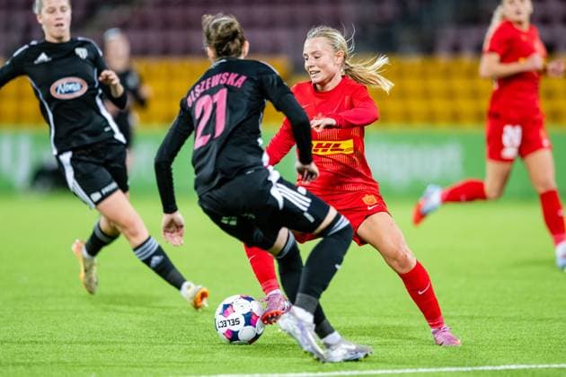 FC Nordsjaelland v Mura, UEFA Women™s Europa Cup, Farum, Denmark Farum, Denmark. 12th, November 2025. Astrid Engsig-Karup (32) of FC Nordsjaelland seen during the UEFA Women™s Europa Cup match between FC Nordsjaelland and Mura at Right to Dream Park in Farum. Denmark, Farum  Copyright: xGonzalesxPhoto TobiasxJorgensenx