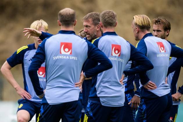 251113 Head coach Graham Potter of the Swedish national football team during a training session on November 13, 2025 in Marbella Photo Joel Marklund BILDBYRAN kod JM JM0748 bbeng fotboll football soccer fotball vm kval fifa world cup qualifier träning practice training sverige sweden sverige a  Copyright: JOELxMARKLUND BB251113JM008
