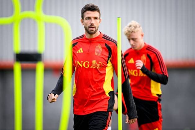 Kazakhstan v Belgium - FIFA World Cup, WM, Weltmeisterschaft, Fussball 2026 UEFA Qualifier - Media Activities 13 11 2025 TUBIZE, BELGIUM - NOVEMBER 13 : Mechele Brandon defender of Belgium pictured during a training session of the Belgian National Football team prior to the FIFA World Cup 2026 European Qualifiers match between Kazakhstan and Belgium on November 13, 2025 in Tubize, Belgium, 13 11 2025  Copyright: xTomasxSiskx