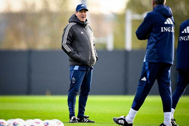 Kazakhstan v Belgium - FIFA World Cup, WM, Weltmeisterschaft, Fussball 2026 UEFA Qualifier - Media Activities 13 11 2025 TUBIZE, BELGIUM - NOVEMBER 13 : Garcia Rudi head coach of Belgium pictured during a training session of the Belgian National Football team prior to the FIFA World Cup 2026 European Qualifiers match between Kazakhstan and Belgium on November 13, 2025 in Tubize, Belgium, 13 11 2025  Copyright: xTomasxSiskx