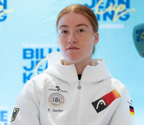 Billie Jean King Cup 2025 Play Offs, TC Ismaning, Munich, Germany, Team Germany Press conference, press conference,Ella Seidel, Tennis Billie Jean King Cup 2025 ITF Billie Jean King Cup TC Ismaning Ismaning Bavaria Germany 13 November 2025 Copyright: xJuergenxHasenkopfx