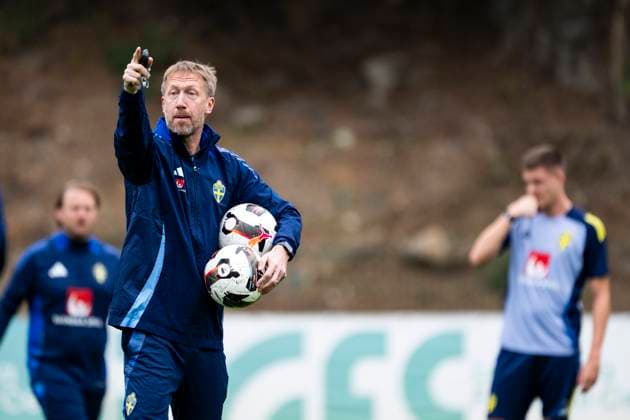 MARBELLA, SPAIN 20251113 Sweden s national team captain Graham Potter during Thursday s training in Marbella ahead of the World Cup qualifiers in Switzerland at the end of the week MARBELLA SPAIN x10050x  Copyright: xPontusxLundahl TTx NATIONAL TEAM FOOTBALL TRAINING MARBELLA