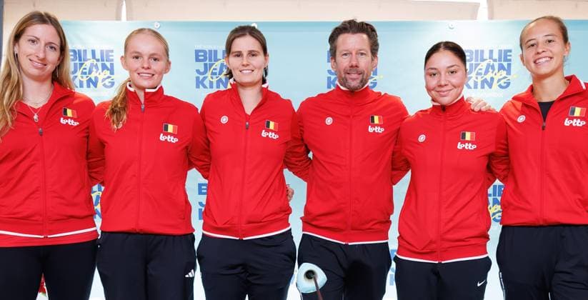 Tennis, Billie Jean King Cup, Play-Offs, Team Belgium, Press conference