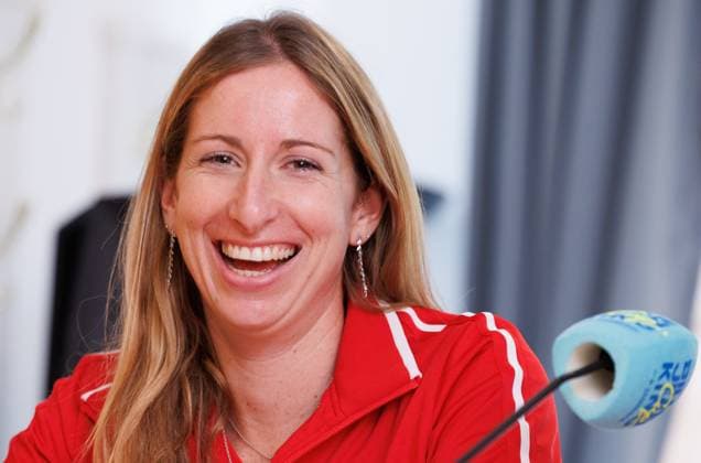 Belgian Magali Kempen answers questions during a press conference, PK, Pressekonferenz of the Belgian tennis players competing in the upcoming Billie Jean King Cup Play-offs, on Thursday 13 November 2025 in Ismaning, Germany. This weekend Belgium will meet Germany and Turkey. PHOTO BENOITxDOPPAGNE  x141317529x