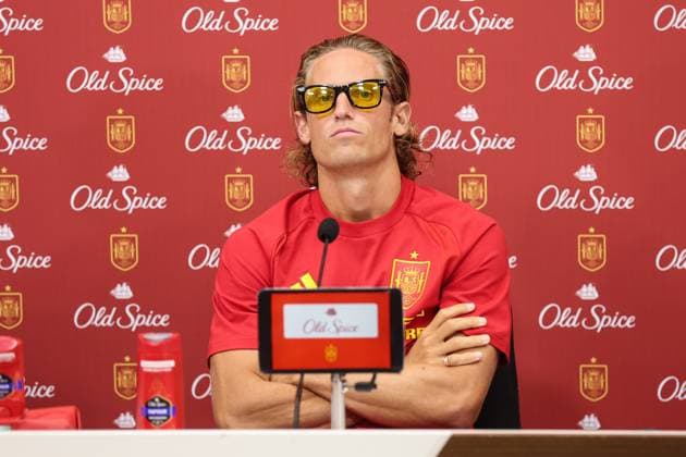November 13, 2025, Las Rozas, Madrid, SPAIN: Marcos Llorente attends a press conference, PK, Pressekonferenz on the partnership agreement between Old Spice and the Spanish National Football Team prior to the 2026 World Cup qualifying matches against Georgia and Turkey, at the Ciudad del Futbol, in Las Rozas, Madrid, Spain, on November 13, 2025. Las Rozas SPAIN - ZUMAa181 20251113_zaa_a181_018 Copyright: xIrinaxR.xHipolitox