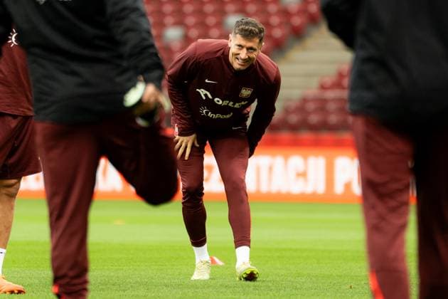 Robert Lewandowski seen during Training session during november 2025 international break of Polish national team, Nationalteam (LukaszGermaniuk Ball Raw Images) Warsaw PGE Narodowy Poland Copyright: xLukaszxGermaniukx 251113WSZ19