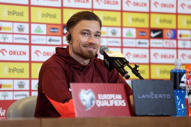 WARSZAWA 13.11.2025 KONFERENCJA PRASOWA REPREZENTACJI POLSKI --- POLISH FOOTBALL national team, Nationalteam press conference, PK, Pressekonferenz IN WARSAW MATTY CASH FOT. PIOTR KUCZA FOTOPYK NEWSPIX.PL --- newspix.pl POLAND OUT! 