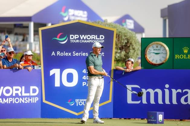 DUBAI, UNITED ARAB EMIRATES - 13.11.2025: Rory MCILROY (NIR) DP World Tour Championship Dubai at Jumeirah Golf Estates on November 13, 2025 in Dubai, United Arab Emirates.