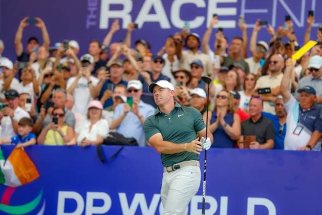 DUBAI, UNITED ARAB EMIRATES - 13.11.2025: Rory MCILROY (NIR) DP World Tour Championship Dubai at Jumeirah Golf Estates on November 13, 2025 in Dubai, United Arab Emirates.