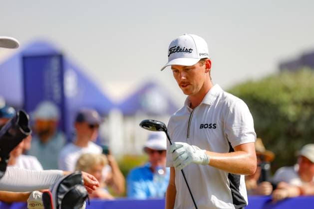 DUBAI, UNITED ARAB EMIRATES - 13.11.2025: Daniel HILLIER (NZL) DP World Tour Championship Dubai at Jumeirah Golf Estates on November 13, 2025 in Dubai, United Arab Emirates.