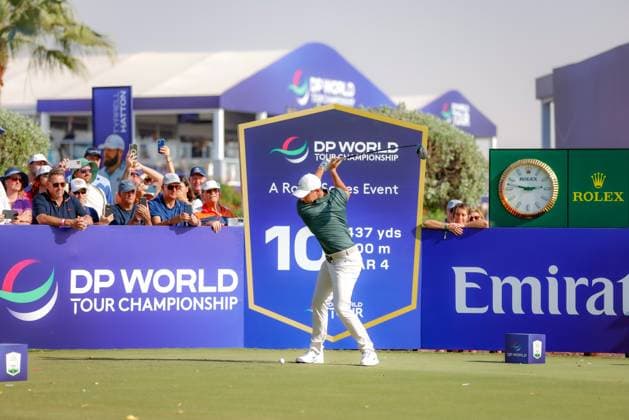 DUBAI, UNITED ARAB EMIRATES - 13.11.2025: Rory MCILROY (NIR) DP World Tour Championship Dubai at Jumeirah Golf Estates on November 13, 2025 in Dubai, United Arab Emirates.