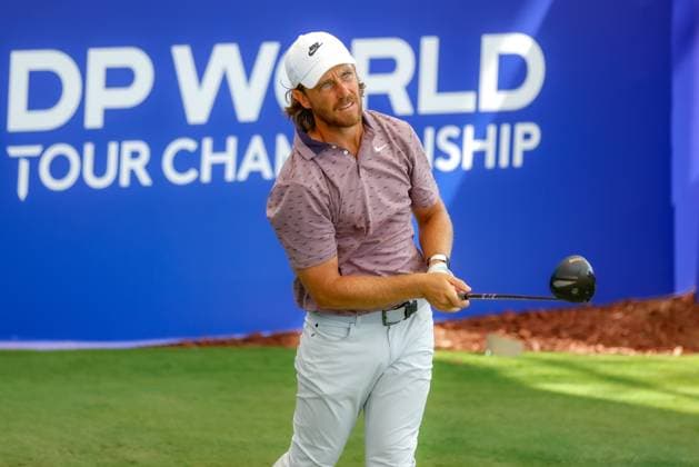 DUBAI, UNITED ARAB EMIRATES - 13.11.2025: Tommy FLEETWOOD (ENG) DP World Tour Championship Dubai at Jumeirah Golf Estates on November 13, 2025 in Dubai, United Arab Emirates.