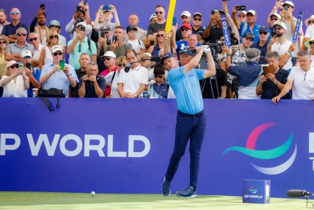 DUBAI, UNITED ARAB EMIRATES - 13.11.2025: Justin ROSE (ENG) DP World Tour Championship Dubai at Jumeirah Golf Estates on November 13, 2025 in Dubai, United Arab Emirates.