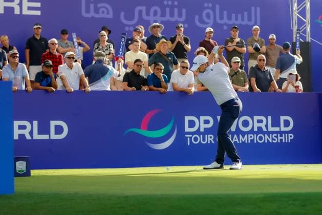 DUBAI, UNITED ARAB EMIRATES - 13.11.2025: Nicolai VON DELLINGSHAUSEN (GER) DP World Tour Championship Dubai at Jumeirah Golf Estates on November 13, 2025 in Dubai, United Arab Emirates.