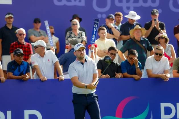 DUBAI, UNITED ARAB EMIRATES - 13.11.2025: Nicolai VON DELLINGSHAUSEN (GER) DP World Tour Championship Dubai at Jumeirah Golf Estates on November 13, 2025 in Dubai, United Arab Emirates.