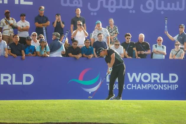 DUBAI, UNITED ARAB EMIRATES - 13.11.2025: Brandon ROBINSON THOMPSON (ENG) DP World Tour Championship Dubai at Jumeirah Golf Estates on November 13, 2025 in Dubai, United Arab Emirates.