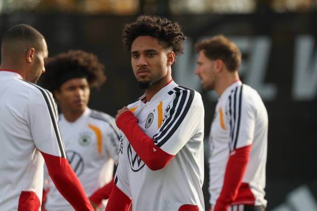 13 11 2025, xgox, football national team training emspor, v l Kevin Schade Germany, DFL DFB REGULATIONS PROHIBIT ANY USE OF PHOTOGRAPHS as IMAGE SEQUENCES and or QUASI VIDEO Wolfsburg