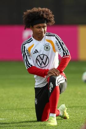 13 11 2025, xtgx, football national team, final training in Wolfsburg emspor, v l Karim Adeyimi Germany DFL DFB REGULATIONS PROHIBIT ANY USE OF PHOTOGRAPHS as IMAGE SEQUENCES and or QUASI VIDEO Wolfsburg