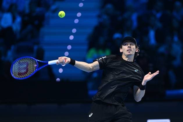 Alex de Minaur (AUS) during the singles match between Taylor Fritz (USA) and Alex de Minaur (AUS) during day five of the Nitto ATP, Tennis Herren Finals 2025 at Inalpi Arena on November 13, 2025 in Turin, Italy  Copyright: xDomenicoxCippitelli IPAxSportx xipa-agency.netx xx IPA_67905607 IPA_Agency_IPA67905607