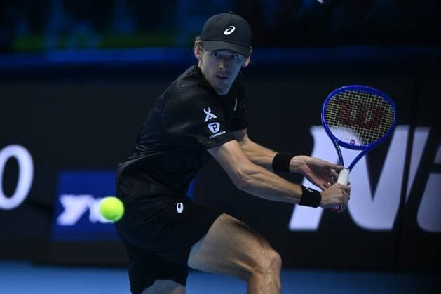 Alex de Minaur (AUS) during the singles match between Taylor Fritz (USA) and Alex de Minaur (AUS) during day five of the Nitto ATP, Tennis Herren Finals 2025 at Inalpi Arena on November 13, 2025 in Turin, Italy  Copyright: xDomenicoxCippitelli IPAxSportx xipa-agency.netx xx IPA_67905780 IPA_Agency_IPA67905780