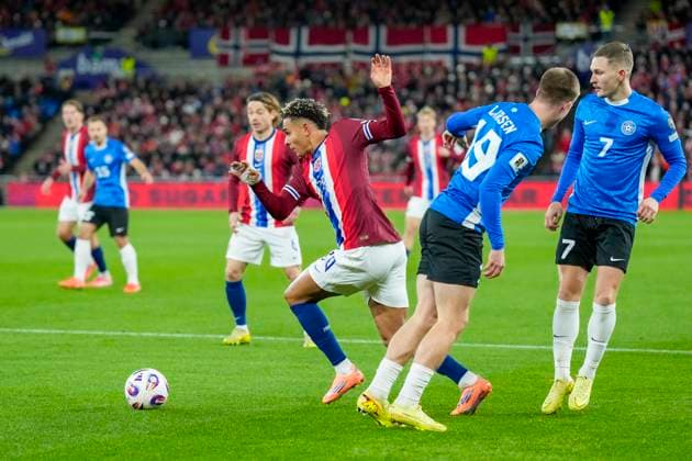 Football, World Cup qualification Norway Estonia Oslo 20251113 Norway s Antonio Nusa during the World Cup qualifying match in football between Norway and Estonia at Ullevaal Stadion Photo Fredrik Varfjell NTB Oslo Norway EDITORIAL USE ONLY RESTRICTED USE FOR BETTING COMPANIES  Copyright: xFredrikxVarfjellx xNTBx