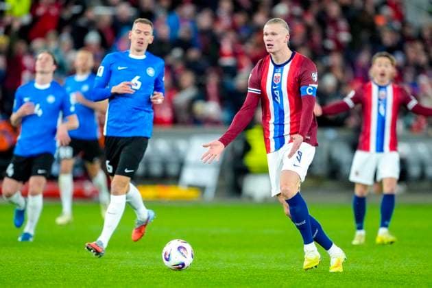 Football, World Cup qualification Norway Estonia Oslo 20251113 Norway s Erling Braut Haaland during the World Cup qualifying match in football between Norway and Estonia at Ullevaal Stadion Photo Fredrik Varfjell NTB Oslo Norway EDITORIAL USE ONLY RESTRICTED USE FOR BETTING COMPANIES  Copyright: xFredrikxVarfjellx xNTBx