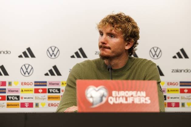 Nick Woltemade Germany , Press conference, Luxembourg vs. Germany, Football, World Cup Qualification Europe, Matchday 09, Season 2025 2026, 13 11 2025 Luxembourg vs. Germany, Football, World Cup Qualification Europe, Matchday 09, Season 2025 2026, 13 11 2025 Copyright: xEibner-Pressefoto AlexanderxNeisx EP_ANS