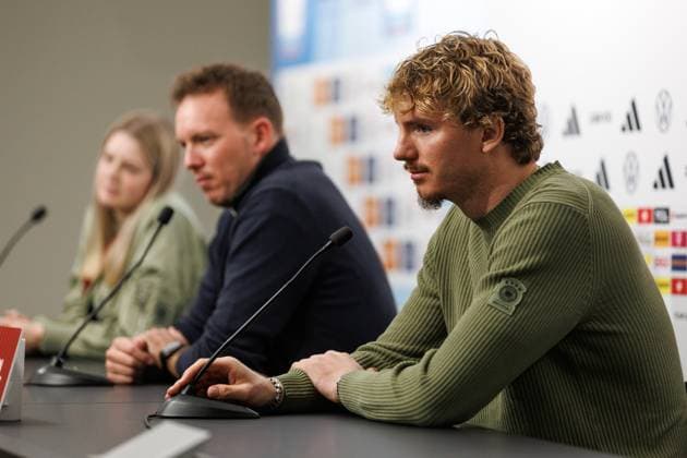 Nick Woltemade Germany , Press conference, Luxembourg vs. Germany, Football, World Cup Qualification Europe, Matchday 09, Season 2025 2026, 13 11 2025 Luxembourg vs. Germany, Football, World Cup Qualification Europe, Matchday 09, Season 2025 2026, 13 11 2025 Copyright: xEibner-Pressefoto AlexanderxNeisx EP_ANS