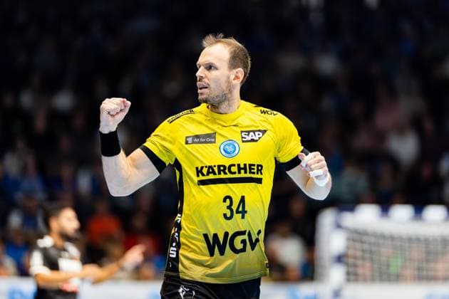 13 11 2025, GER, Handball, Men, Season 25 26, Daikin 1 Bl, 12 Matchday ThSV Eisenach TVB Stuttgart Kai Haefner TVB Stuttgart 99817 Eisenach Werner Assmann Halle Am Sportp Thueringen Germany