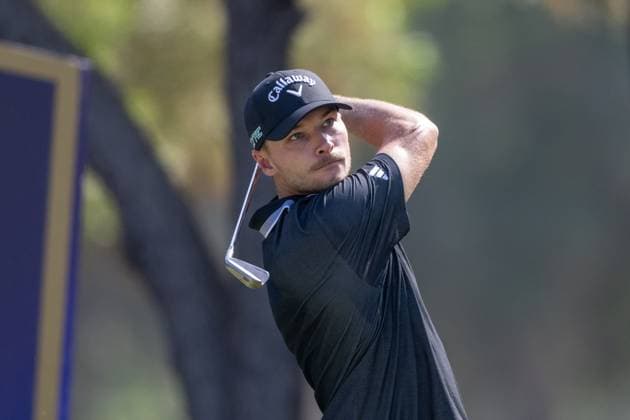 Nicolai Hojgaard DEN Round 1 of the DP World Tour Championship 2025, held at the Jumeirah Golf Estate, Earth Course, Dhabi, United Arab Emerites 13 16 November 2025 Dubai United Arab Emerites DP World Tour, Dp World Tour Championship 2025, Golf x11290x  Copyright: xWilliamxBrodin TTx Abu Dhabi HSBC Championship 2025