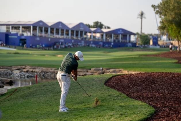 Rory Mcilroy NIR Round 1 of the DP World Tour Championship 2025, held at the Jumeirah Golf Estate, Earth Course, Dhabi, United Arab Emerites 13 16 November 2025 Dubai United Arab Emerites DP World Tour, Dp World Tour Championship 2025, Golf x11290x  Copyright: xWilliamxBrodin TTx Abu Dhabi HSBC Championship 2025
