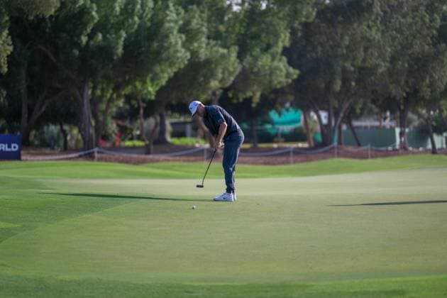 Alex Noren SWE Round 1 of the DP World Tour Championship 2025, held at the Jumeirah Golf Estate, Earth Course, Dhabi, United Arab Emerites 13 16 November 2025 Dubai United Arab Emerites DP World Tour, Dp World Tour Championship 2025, Golf x11290x  Copyright: xWilliamxBrodin TTx Abu Dhabi HSBC Championship 2025