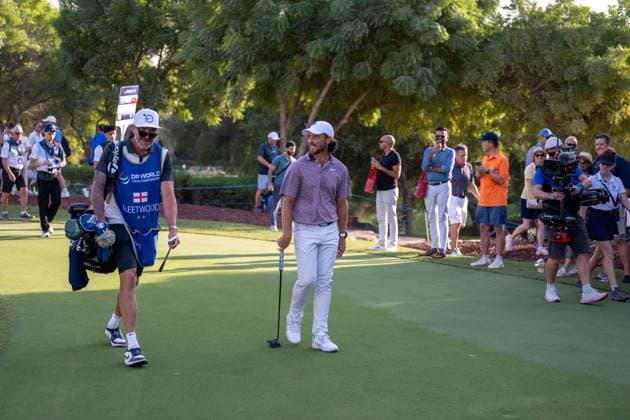 Tommy Fleetwood ENG Round 1 of the DP World Tour Championship 2025, held at the Jumeirah Golf Estate, Earth Course, Dhabi, United Arab Emerites 13 16 November 2025 Dubai United Arab Emerites DP World Tour, Dp World Tour Championship 2025, Golf x11290x  Copyright: xWilliamxBrodin TTx Abu Dhabi HSBC Championship 2025