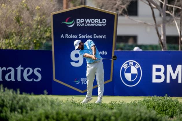 John Parry ENG Round 1 of the DP World Tour Championship 2025, held at the Jumeirah Golf Estate, Earth Course, Dhabi, United Arab Emerites 13 16 November 2025 Dubai United Arab Emerites DP World Tour, Dp World Tour Championship 2025, Golf x11290x  Copyright: xWilliamxBrodin TTx Abu Dhabi HSBC Championship 2025