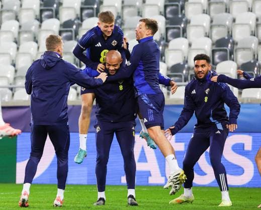 Northern Ireland Training Thursday, Kosicka Futbalova Arena, Kosice, Slovakia 13 11 2025 A view of Training A view of Training 7 11 2025  Copyright: x INPHO JonathanxPorterx 131125JP1NorthernIreland181