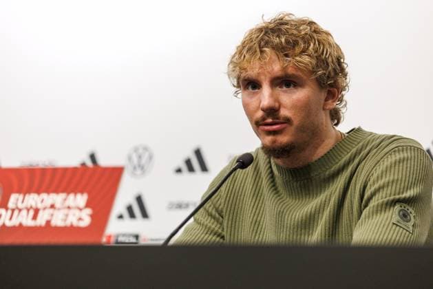 Nick Woltemade Germany , Press conference, Luxembourg vs. Germany, Football, World Cup Qualification Europe, Matchday 09, Season 2025 2026, 13 11 2025 Luxembourg vs. Germany, Football, World Cup Qualification Europe, Matchday 09, Season 2025 2026, 13 11 2025 Copyright: xEibner-Pressefoto AlexanderxNeisx EP_ANS