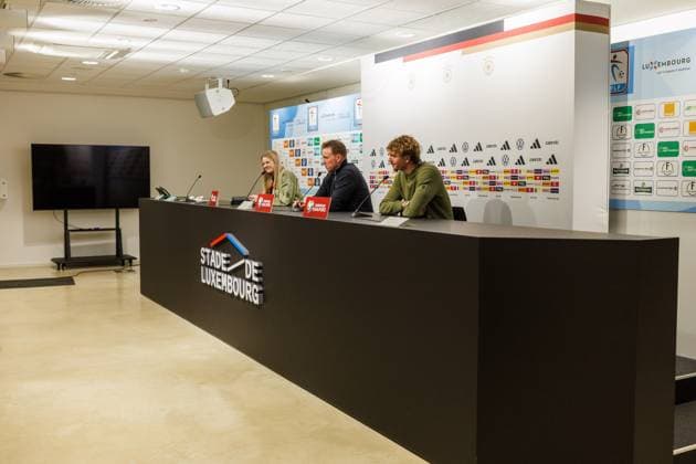 Panel with Julian Nagelsmann and Nick Woltemade Germany , Press conference, Luxembourg vs. Germany, Football, World Cup Qualification Europe, Matchday 09, Season 2025 2026, 13 11 2025 Luxembourg vs. Germany, Football, World Cup Qualification Europe, Matchday 09, Season 2025 2026, 13 11 2025 Copyright: xEibner-Pressefoto AlexanderxNeisx EP_ANS