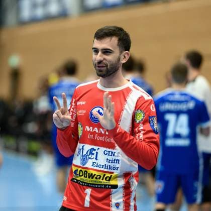 Matija, Spikic TW, ThSV Eisenach, 1 GER, Thuringia, ThSV Eisenach v TVB Stuttgart, 1 Daikin Handballbundesliga, Handball, Matchday 12, Season 2025 2026, 13 11 2025 GER, Thuringia, ThSV Eisenach v TVB Stuttgart, 1 Daikin Handballbundesliga, Handball, Matchday 12, Season 2025 2026, 13 11 2025 Eisenach Copyright: xEibner-Pressefoto MartinxHerbstx EP_MHT