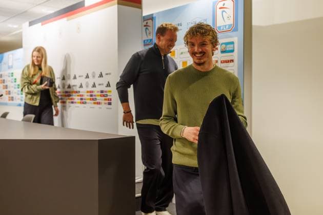 Nick Woltemade Germany and Julian Nagelsmann Coach Germany in a good mood, Press conference, Luxembourg vs Germany, Football, World Cup Qualification Europe, Matchday 09, Season 2025 2026, 13 11 2025 Luxembourg vs Germany, Football, World Cup Qualification Europe, Matchday 09, Season 2025 2026, 13 11 2025 Copyright: xEibner-Pressefoto AlexanderxNeisx EP_ANS