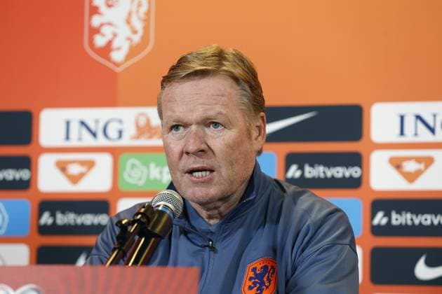 Football, World Cup qualifiers, Netherlands national team press conference