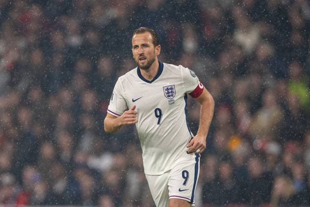 Football - FIFA World Cup, WM, Weltmeisterschaft, Fussball 2026 Qualifying - Group K - England v Serbia LONDON, ENGLAND - Thursday, November 13, 2025: England s captain Harry Kane during the FIFA World Cup 2026 Qualifying Group K match between England and Serbia at Wembley Stadium. (Photo by David Rawcliffe Propaganda) LONDON Wembley Stadium GREATER LONDON ENGLAND  Copyright: xDavidxRawcliffex P2025-11-13-England_Serbia-9