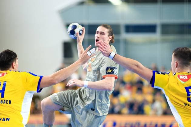 2025.11.13 Kielce Pilka reczna , Liga Mistrzow EHF , sezon 2025 26 Industria Kielce - Aalborg Handbold N z Juri Knorr Foto Tomasz Fafara PressFocus 2025.11.13 Kielce Handball , EHF Champions League , 2025 2026 season Industria Kielce - Aalborg Handbold Juri Knorr Credit: Tomasz Fafara PressFocus NEWSPIX.PL --- newspix.pl 