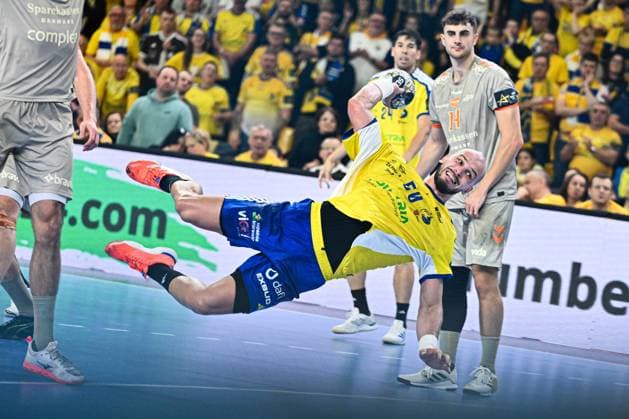 KIELCE 13.11.2025 MECZ 7. KOLEJKA LIGA MISTRZOW PILKA RECZNA MEZCZYZN SEZON 2025 2026 --- MENS HALDBALL EHF CHAMPIONS LEAGUE SEASON 2025 2026 MATCH: INDUSTRIA KIELCE - AALBORG HANDBOLD ARTSEM KARALEK FOT. MICHAL TRZPIS 400MM.PL NEWSPIX.PL --- newspix.pl 