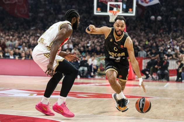 Basketball, EuroLeague, Roter Stern Belgrad - AS Monaco Crvena zvezda v Monaco - Euroleague BELGRADE, SERBIA - NOVEMBER 13: Elie Okobo (0) of Monaco in action during the Euroleague Week 11 basketball match between Crvena zvezda and Monaco at the Belgrade Arena in Belgrade, Serbia on November 13, 2025. Filip Stevanovic Anadolu Belgrade Serbia. Editorial use only. Please get in touch for any other usage.  Copyright: x2025xAnadoluxFilipxStevanovicx