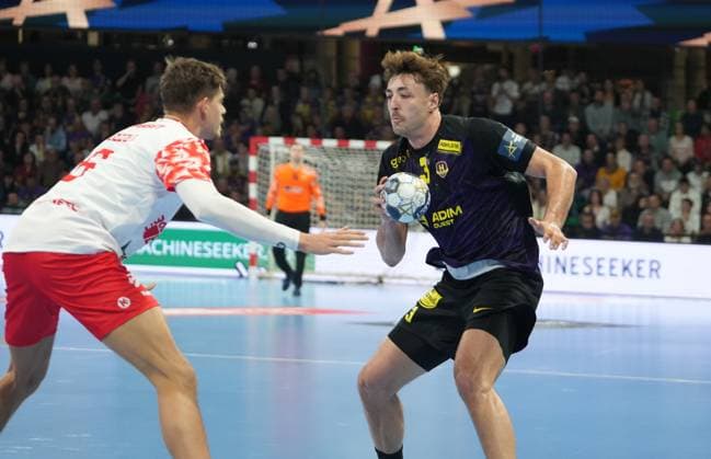 Handball, CL, HBC Nantes - Dinamo Bukarest HANDBALL - CHAMPIONS LEAGUE - NANTES v BUCURESTI 3 Thibaud BRIET of HBC Nantes during the EHF Champions League, Group Phase, handball match between HBC Nantes and Dinamo Bucuresti on 13 November 2025 at H Arena in Nantes, France - Photo Laurent Lairys NantesFrance  Copyright: xLaurentxLairysx