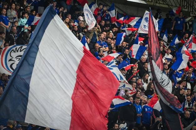 November 13, 2025, Paris, France, France: Supporters of France during the FIFA World Cup, WM, Weltmeisterschaft, Fussball Qualification 2026 Group D match between France and Ukraine at Parc des Princes stadium on November 13, 2025 in Paris, France. Paris France - ZUMAm308 20251113_zsp_m308_005 Copyright: xMatthieuxMirvillex
